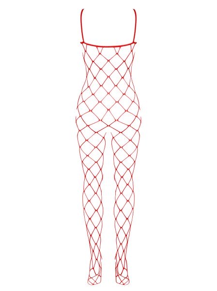 Sexy bodystocking aperta a rete larga Obsessive N102 rossa Obsessive Lingerie in vendita su intimo.uno