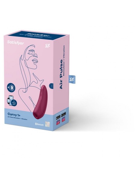 Succhia clitoride con APP Curvy 1+ Rosso Satisfyer Satisfyer in vendita su intimo.uno