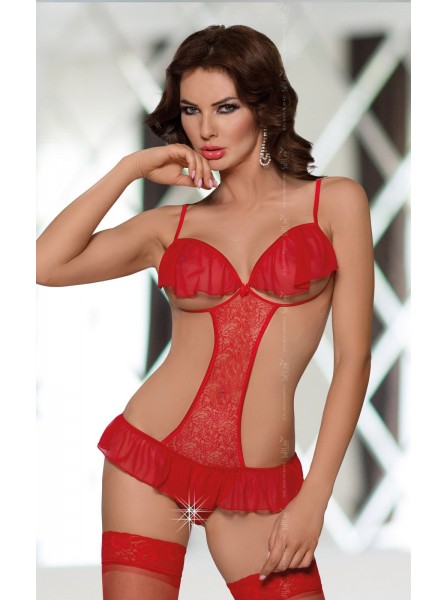 Sexy body rosso aperto all'inguine Orsola Softland in vendita su intimo.uno