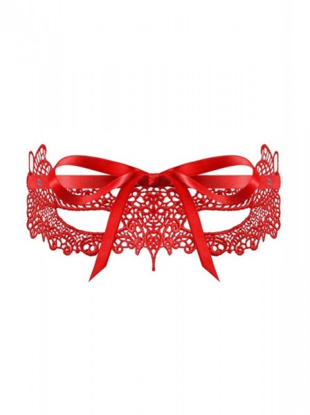 Sexy maschera in pizzo rosso Obsessive A701 Obsessive Lingerie in vendita su intimo.uno