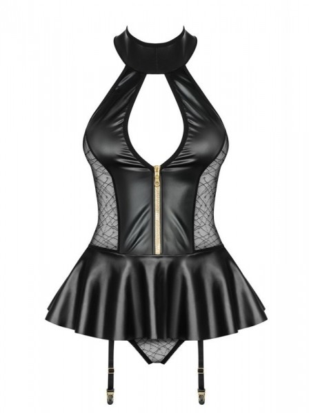 Sexy corsetto nero con perizoma Obsessive 859 Obsessive Lingerie in vendita su intimo.uno