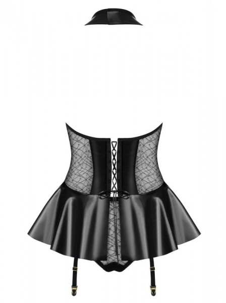Sexy corsetto nero con perizoma Obsessive 859 Obsessive Lingerie in vendita su intimo.uno