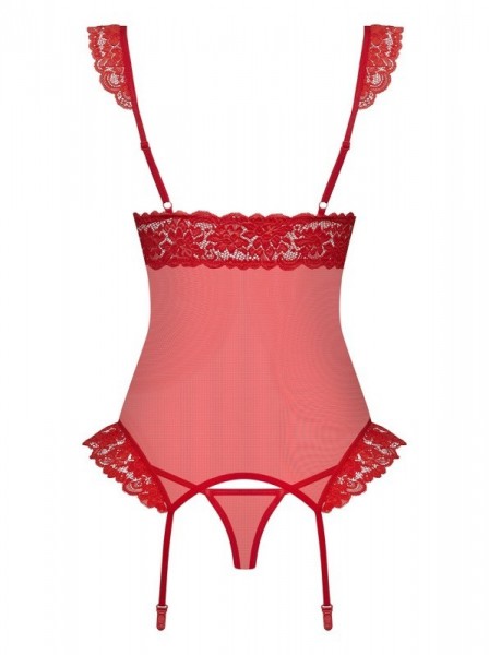 Sexy corsetto rosso con perizoma Obsessive 863 Obsessive Lingerie in vendita su intimo.uno