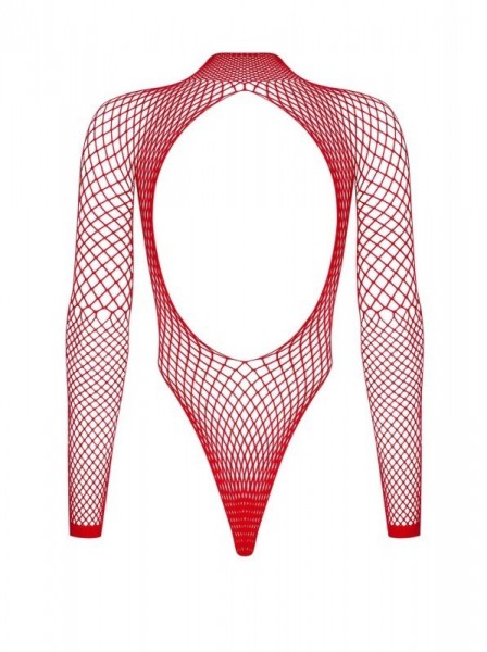 Sexy body in rete rossa a maniche lunghe Obsessive B126 Obsessive Lingerie in vendita su intimo.uno