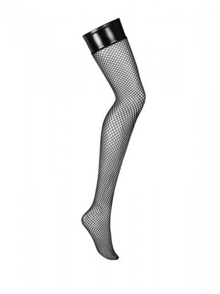 Sexy calze da reggicalze con balza wetlook Obsessive Darkie Obsessive Lingerie in vendita su intimo.uno